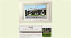 Desktop Screenshot of lancerapartments.com